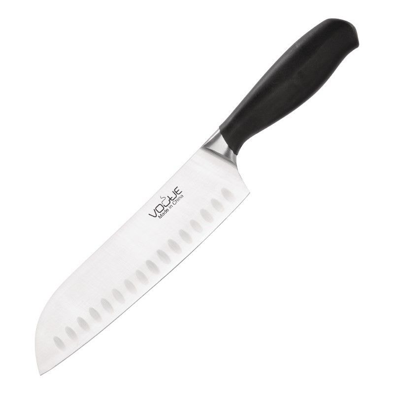 couteau_professionnel_santoku_18_cm_soft_grip_vogue_4_c619_4 Couteau Professionnel Santoku 180 mm - Soft Grip - Vogue – Image 1