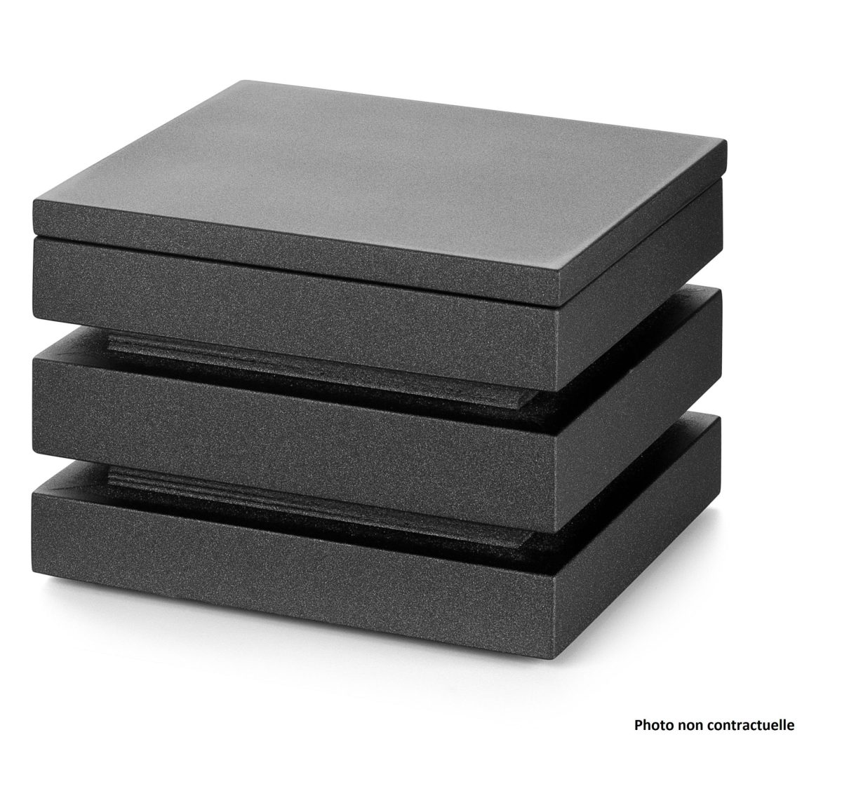 Cube en Noir Bois Cubic® avec Couvercle – Pujadas