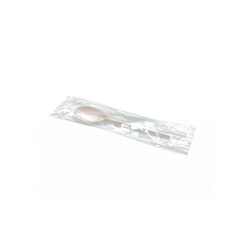 Cuillère à Café en Bioplastique Enveloppée - Lot de 300 - SDG – Image 1