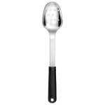 Cuillère ajourée inox et polypropylène Stop-Glisse Deglon - 320mm – Image 2
