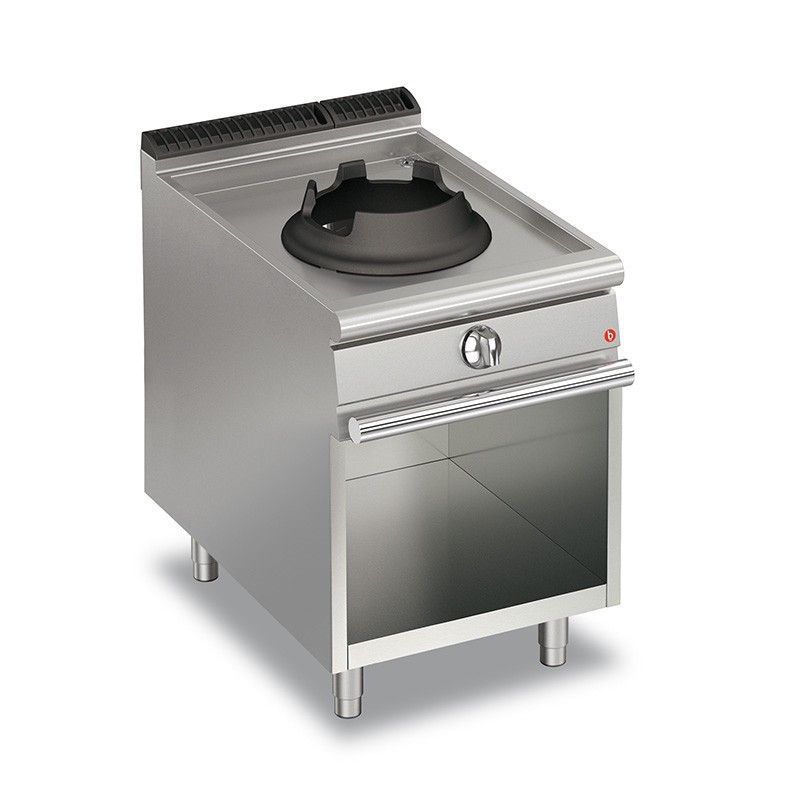 Cuisinière Wok à Gaz – 1 feu sur placard ouvert – P700 – 14 kW – Baron