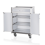 Chariot d'alimentation pour minibar en Aluminium L 840 mm l 600 mm H 1350 mm 2 - Was Germany