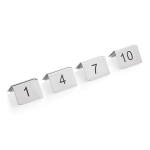 Set de 12 numéros de table en Acier au nickel-chrome - 1 à 12 - Was Germany – Image 2