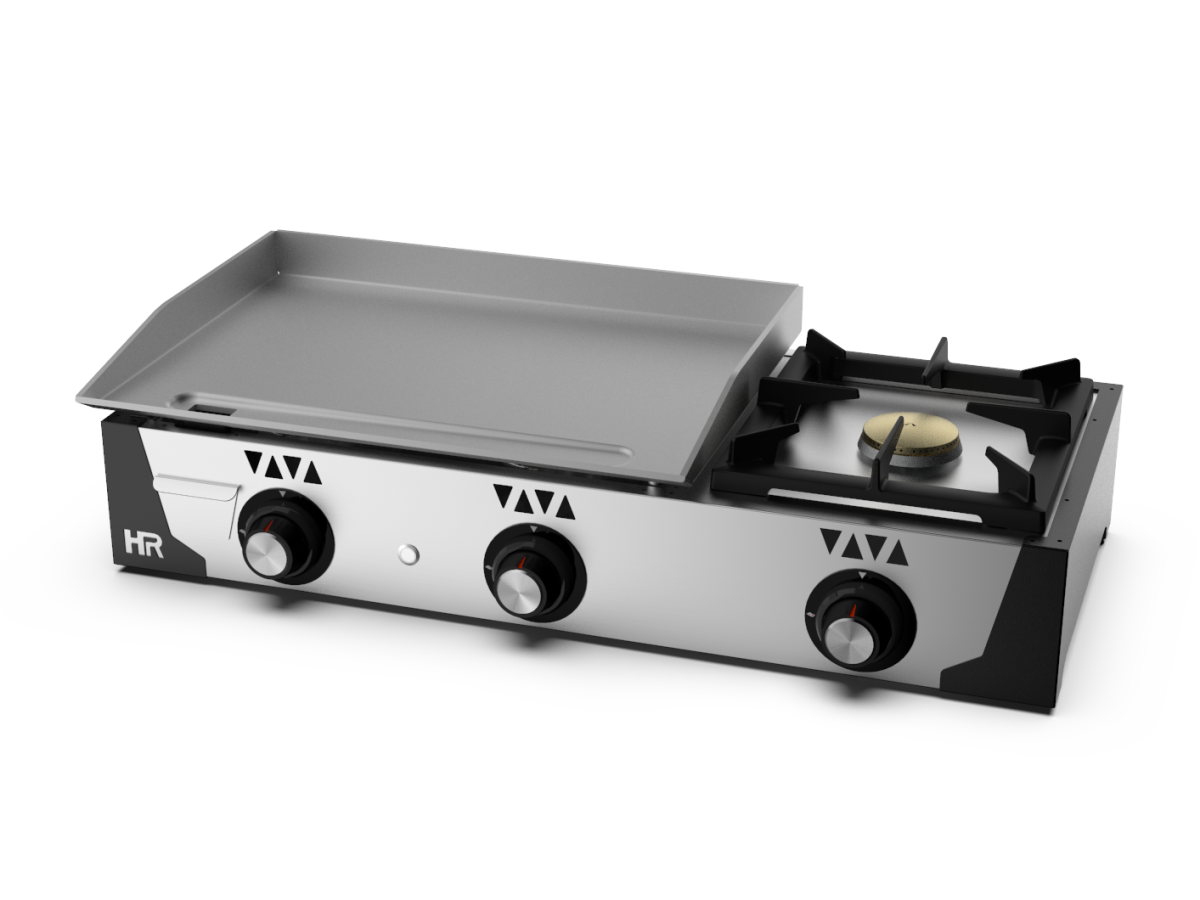 Plancha Gaz Acier Poli 6 mm 11300 W – HR Fainca