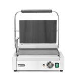 Grill de contact Panini dessus rainuré et dessous lisse 230V/2200W 430x370x(H)210 mm - Hendi