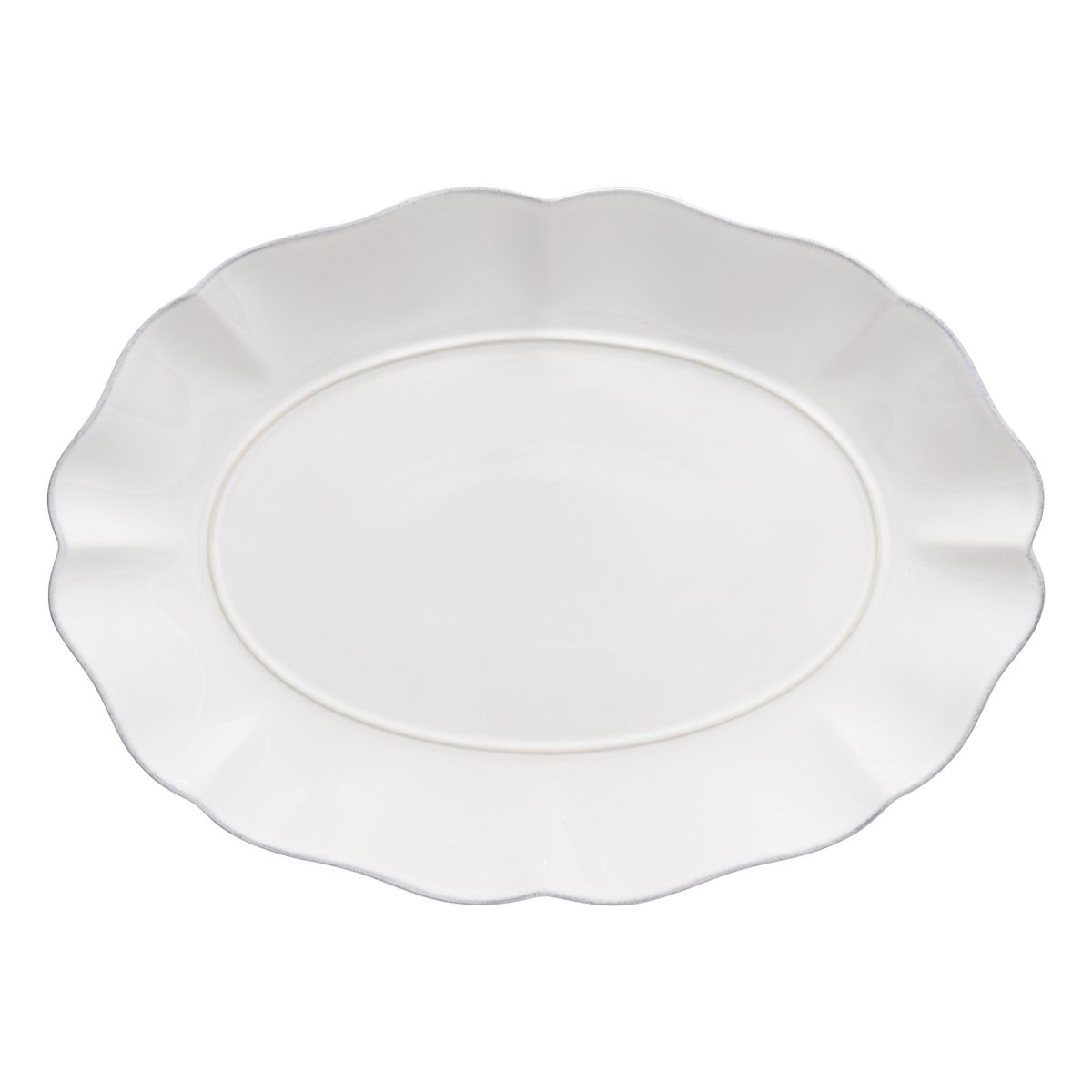 Plat Ovale 40 x 28,8 cm Rosa Blanc – Costa Nova