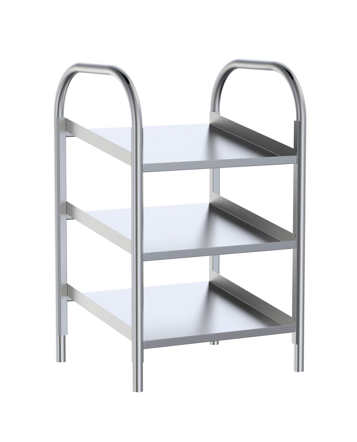 Distributeur d’assiettes de Table en Inox – 3 Étagères – Distform