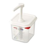 Distributeur de Sauce GN 1/6 Transparent 2,6 L - Araven