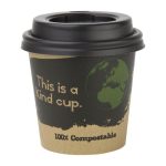 Couvercles Expresso Compostables en CPLA Noirs 113 ml - Lot de 50 - Fiesta Green – Image 5