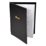 Porte-Menus en Simili Cuir Noir - Format A5 - Olympia – Image 5