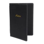 Porte-Menus en Simili Cuir Noir - Format A5 - Olympia