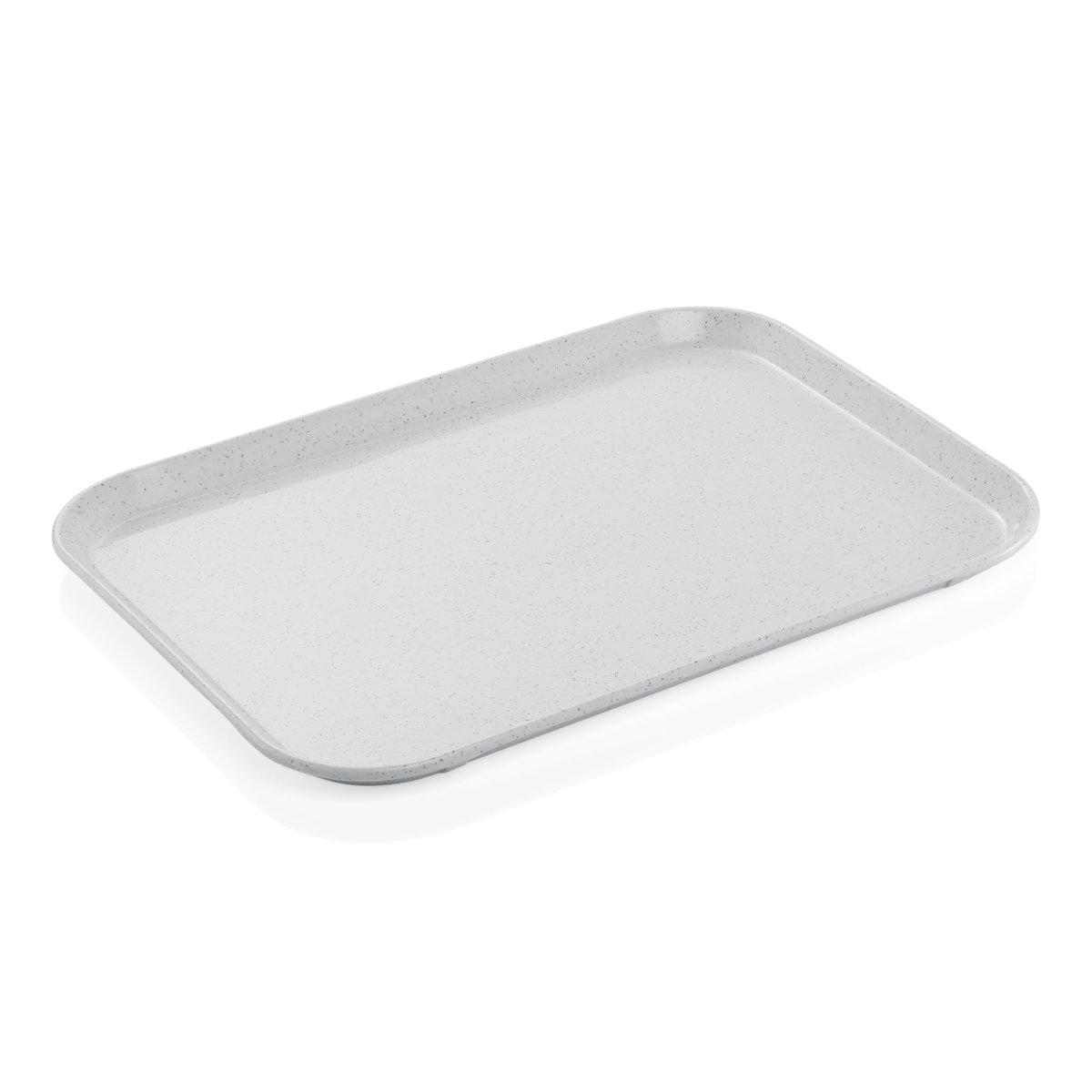 Plateau en Polyester gris clair avec petits points L 455 mm l 355 mm – Was Germany