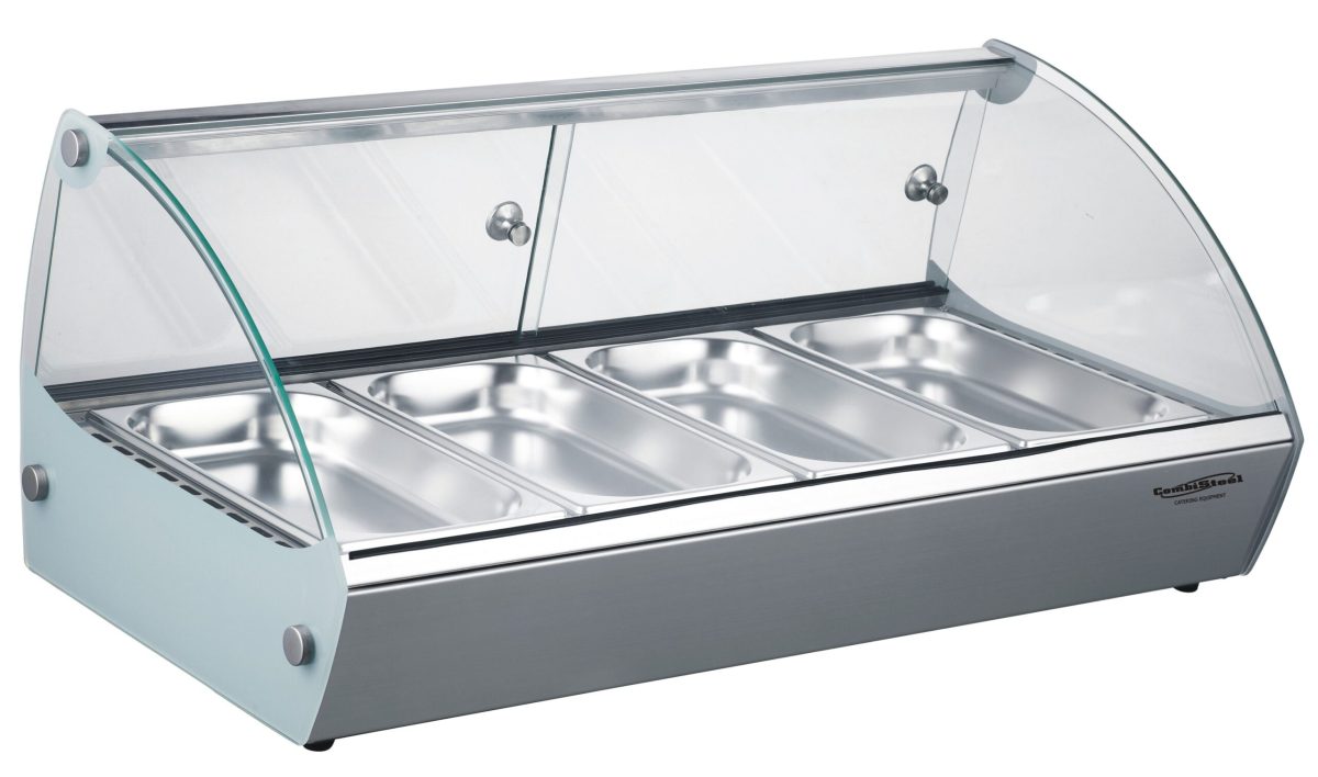 Vitrine chaude – 4 x GN 1/3 – Combisteel