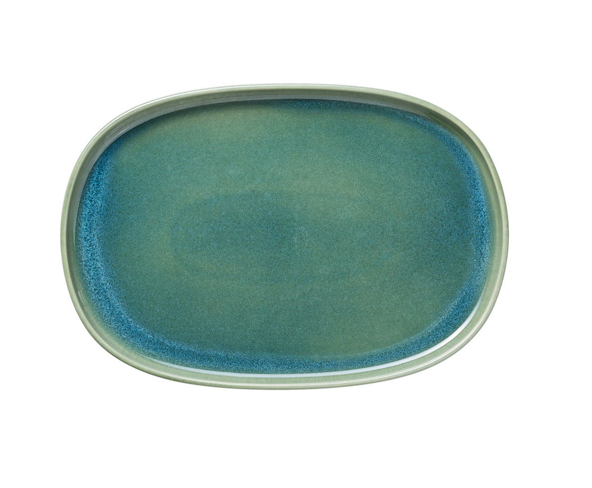 Lot de 4 plateaux en Grès Vert myrte L 330 mm l 230 mm H 30 mm – Was Germany