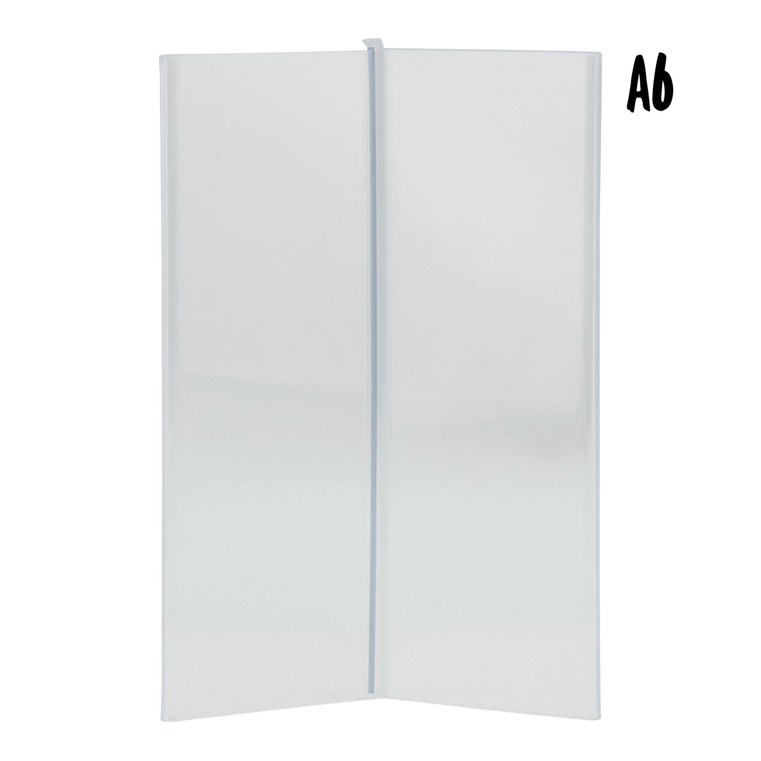 f890f2e88c288027970ed5b0964de3bbe947d1e019846d7c9eccab4bbd5e18df_5621_5 Porte-affiche en Y - 3 faces - acrylique transparent - Format A6 - Securit – Image 1