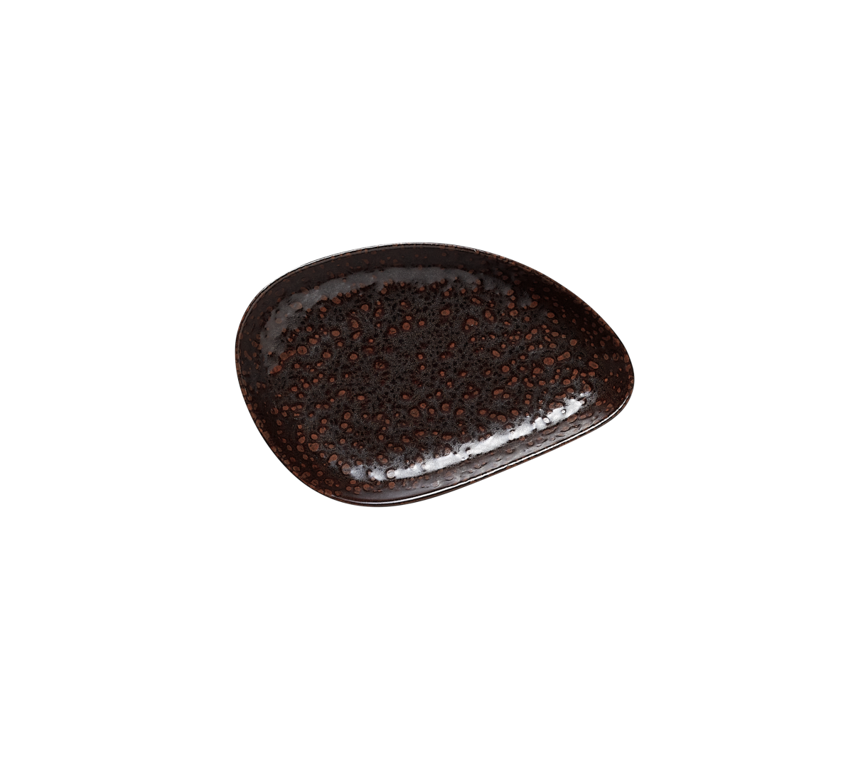 Lot de 6 Mini bol en Grès Marron métallisé L 147 mm l 93 mm H 20 mm – Was Germany
