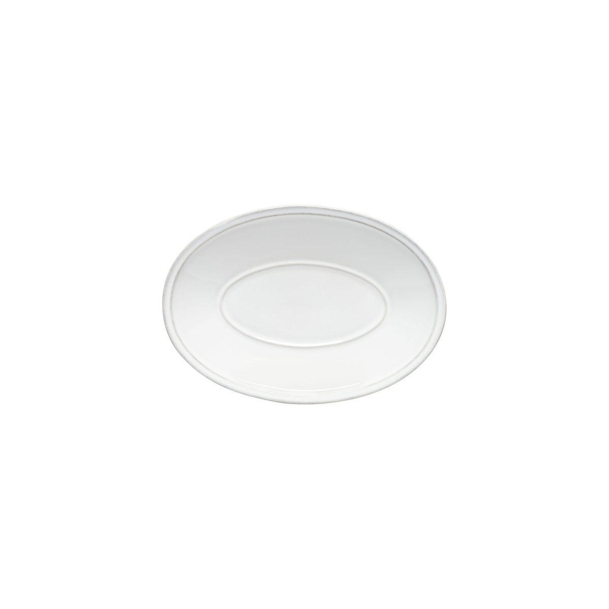 Plat Ovale Friso Blanc 19,7 x 13,6 cm – Lot de 2 – Costa Nova