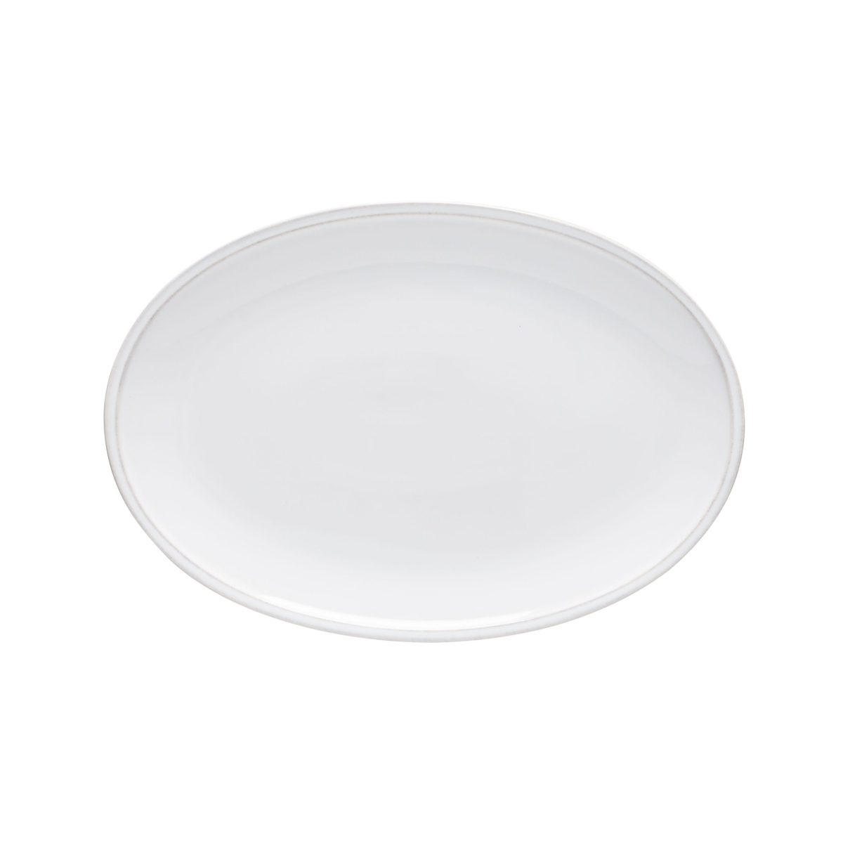 Assiette Ovale à Steak Friso Blanc 33,2 x 23 cm – Lot de 6 – Costa Nova