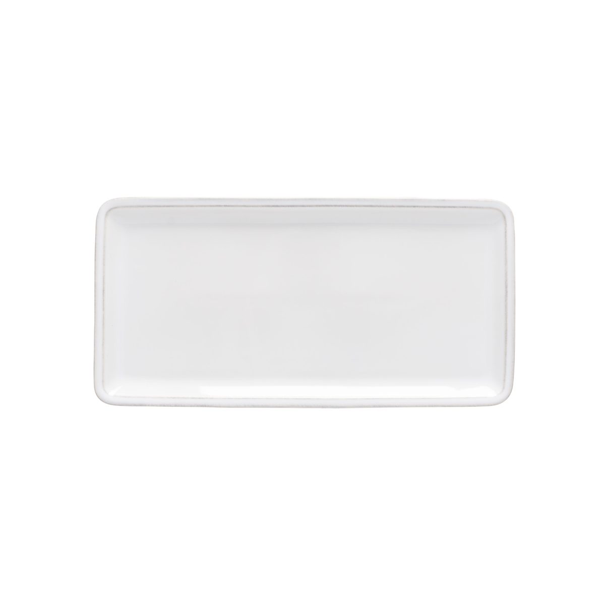 Plat Rectangulaire 30,6 x 15,2 cm Friso Blanc – Costa Nova
