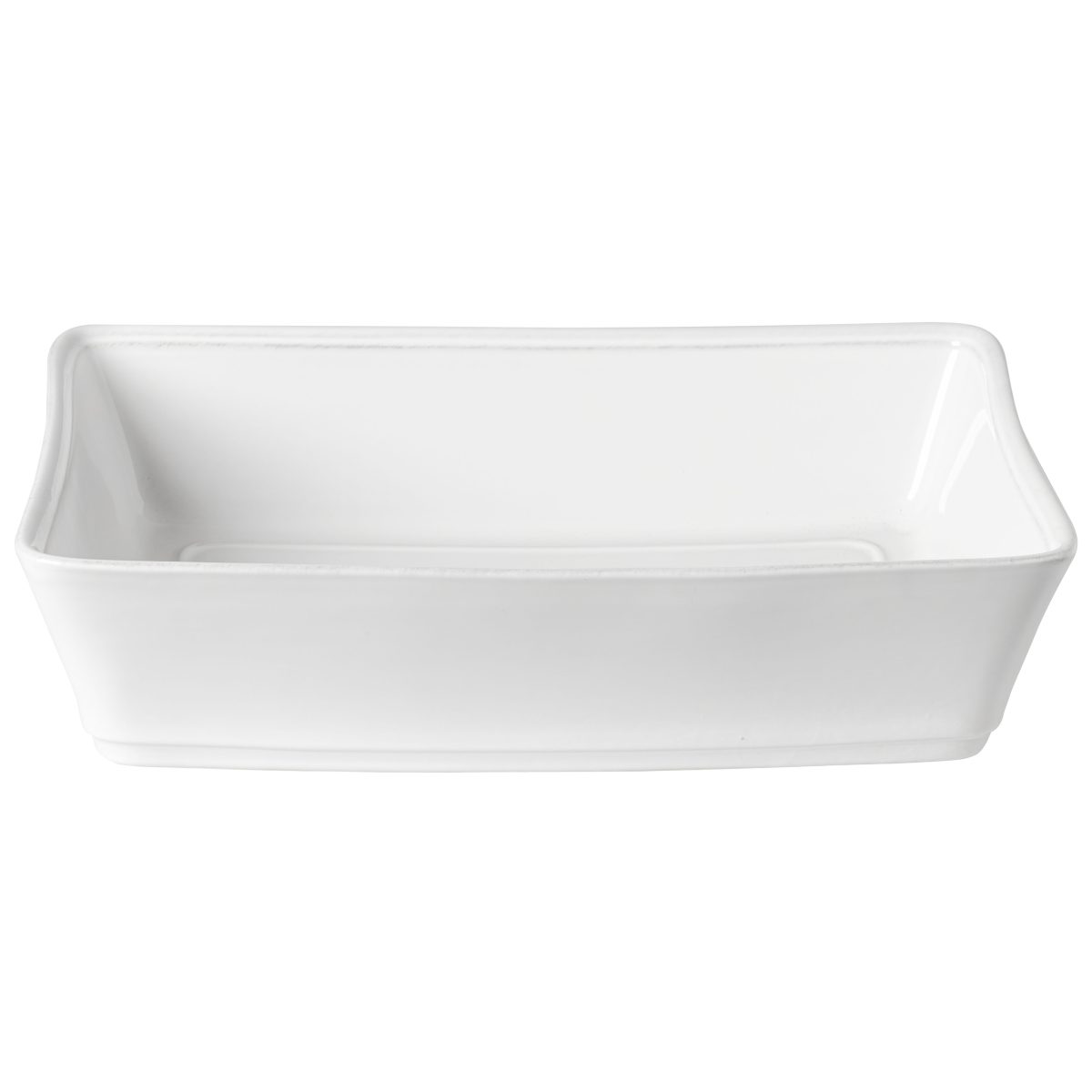 Plat rectangulaire 34,9 x 26 cm Friso Blanc – Costa Nova