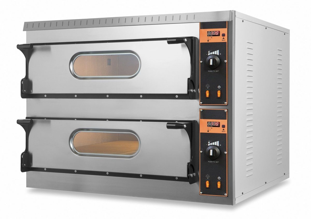 Four à pizza double électrique – 12 pizzas pour pizzeria – TL D Big 18,0 kW – Resto Italia