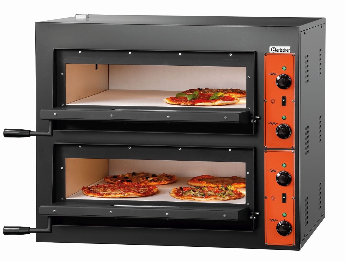 Four à pizza double électrique – 4 + 4  pizzas pro – 8,4 kW – Bartscher