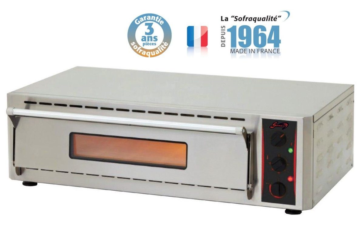 Four à pizza électrique extra-large quartz infrarouge – 1 chambre – Sofraca