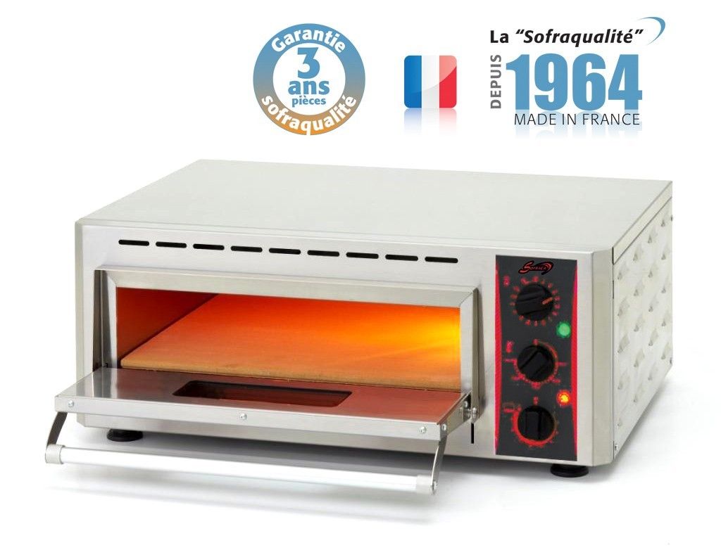 Four à pizza électrique professionnel quartz infrarouge – 1 chambre – Sofraca