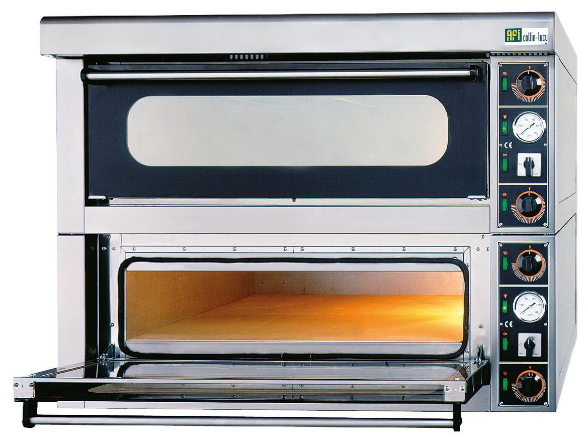 Four à Pizzas entièrement Réfractaire 2 x 4 pizzas – 9,6 kW – AFI Collin Lucy