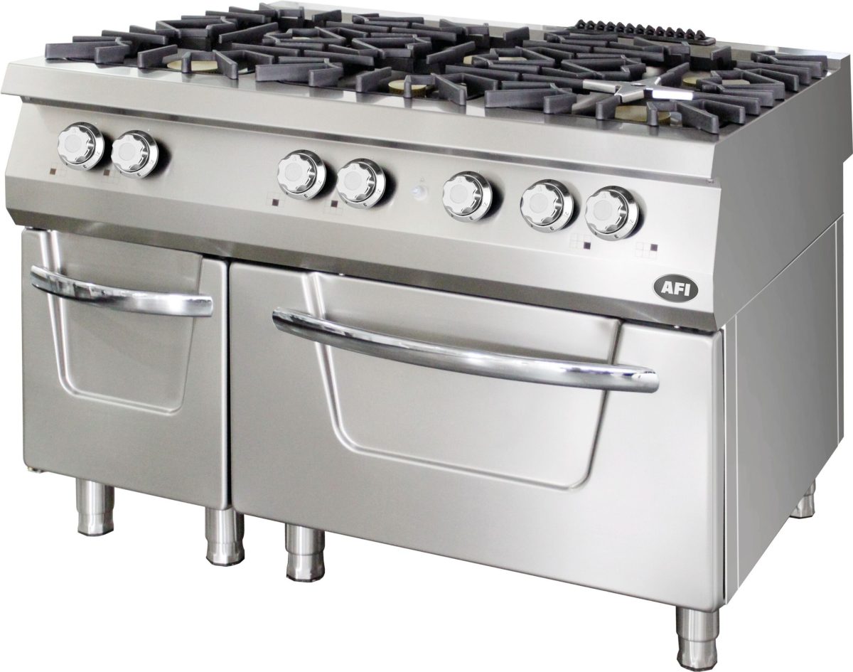 Fourneaux Gaz sur Four Gaz (8 à 13 kW) – 6 brûleurs (3×6 3×10) – Série 900 – AFI Collin Lucy
