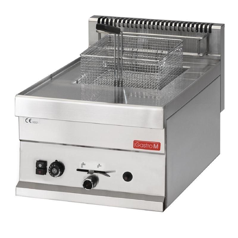 Friteuse Professionnelle à Gaz 650 mm – 8 Litres – 6,3 kW – Gastro M