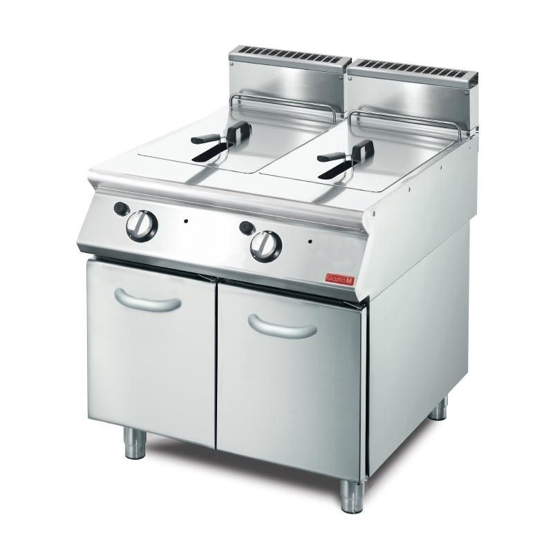 Friteuse à Gaz 850 mm – 2 x 13 L – Gastro M