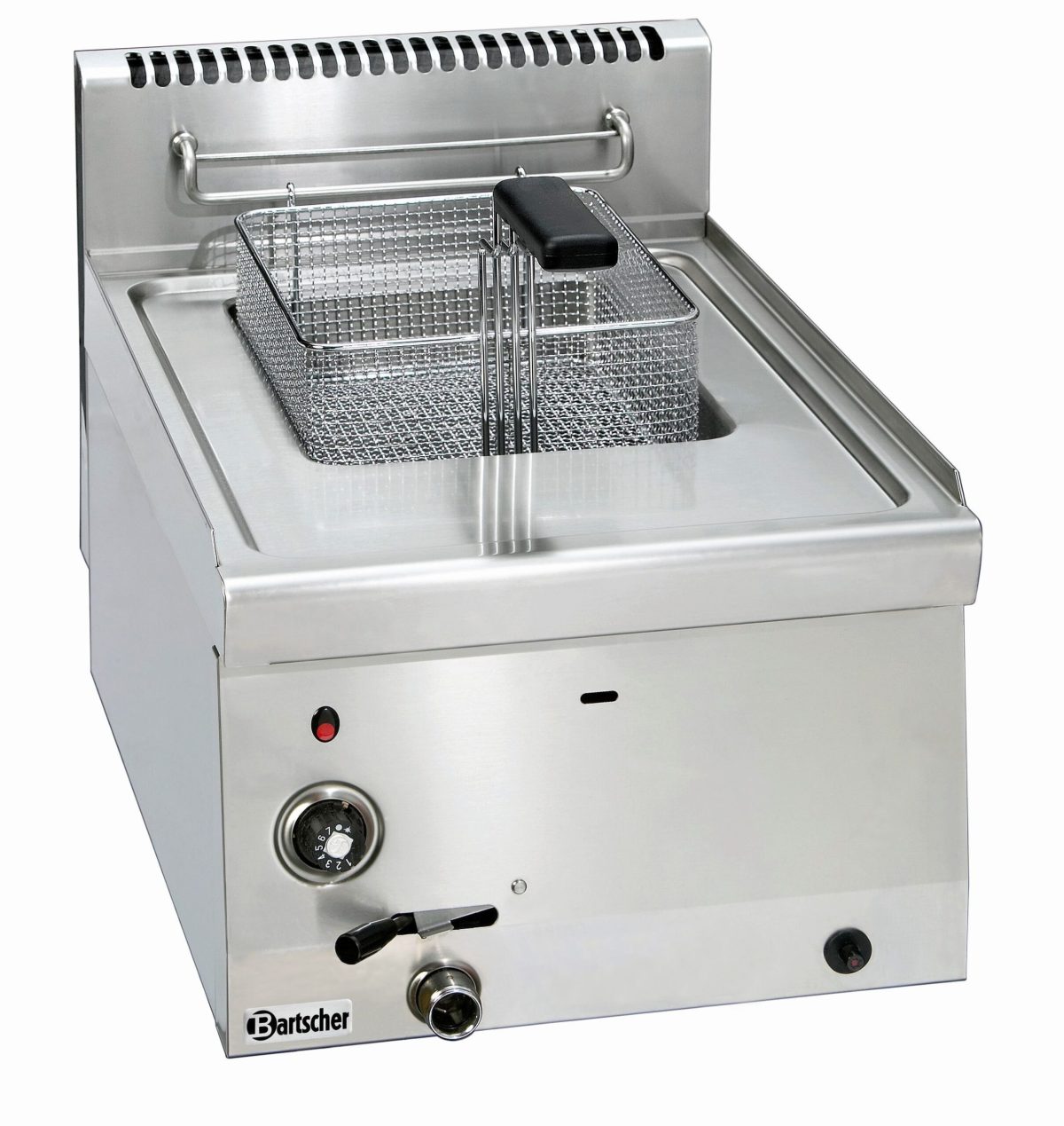 Friteuse Professionnelle à gaz – 8 litres avec robinet de vidange 6,7 kW – Bartscher