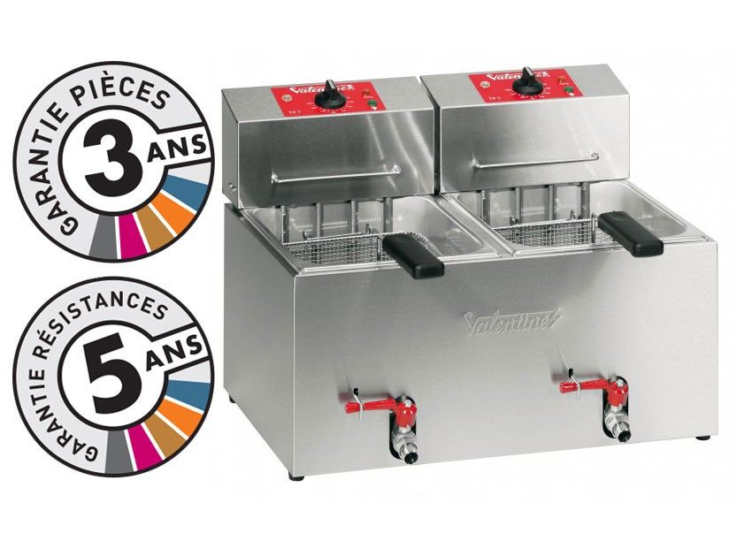 Friteuse électrique de table – 2×7 litres – Valentine – TF77M