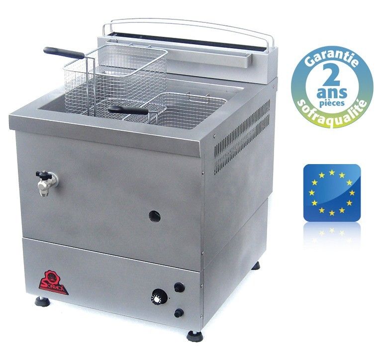 Friteuse foraine gaz – spéciale surgelés – 10 Litres – Gaz Naturel – Sofraca