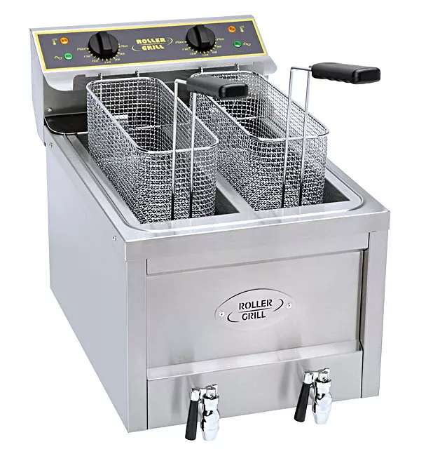 friteuse_pro_double_2x8L_vidange_rfe8d_90d6_5 Friteuse professionnelle électrique de 2 cuves 16 litres Roller Grill – Image 1