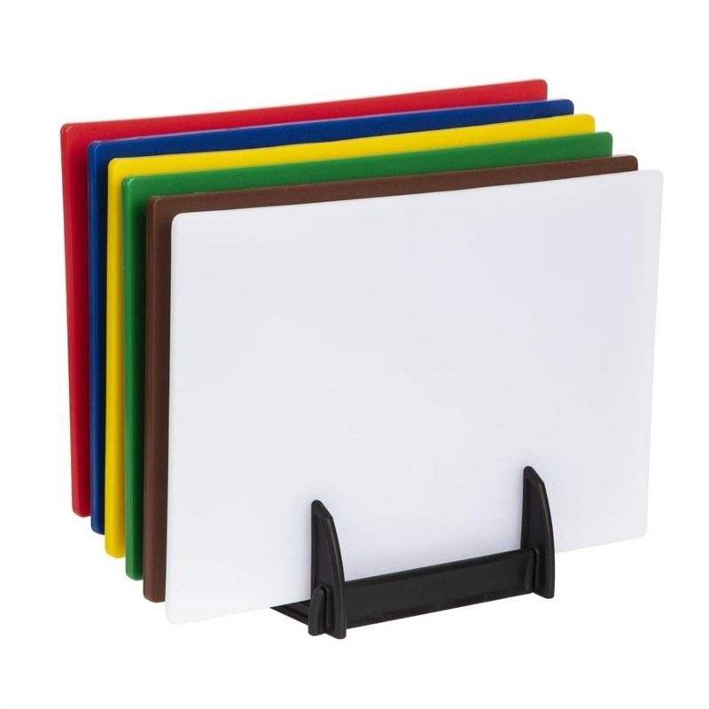 Planches à Découper Basse Densité avec Support – Lot de 6 – Hygiplas