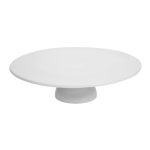 Plat à gâteau sur pied en porcelaine - 330 mm