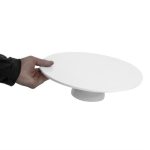 Plat à gâteau sur pied en porcelaine - 330 mm – Image 5