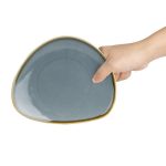 Assiette Triangulaire Couleur Océan Kiln 165 mm - Lot de 6 - Olympia – Image 2
