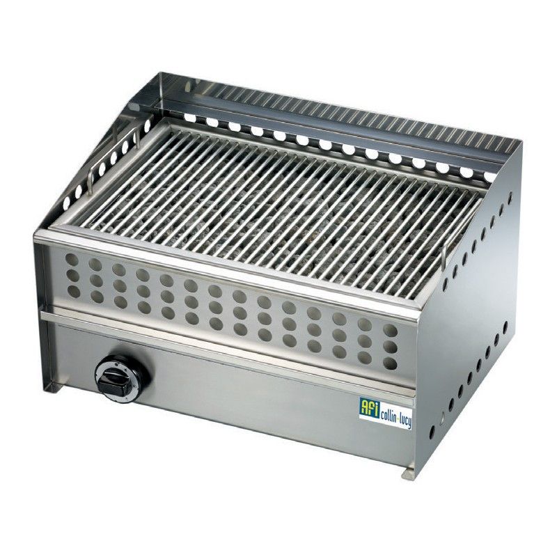 Grill de Cuisson Inox au Gaz avec Poignées - 480 x 325 mm - AFI Collin Lucy – Image 1