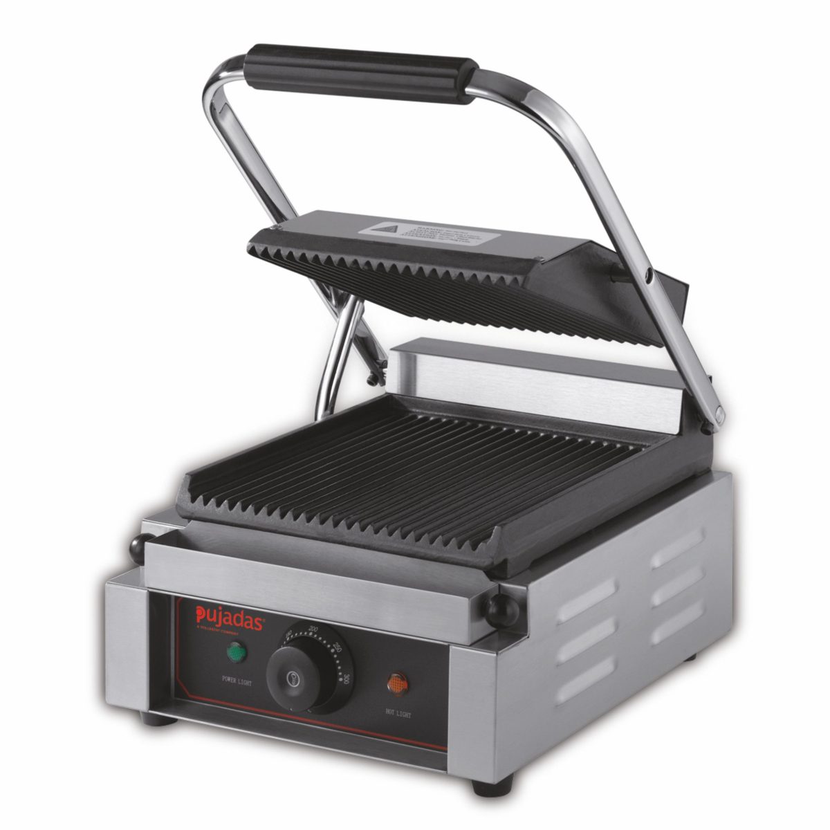 Grill Panini Plaques en Fonte Rainurées 220 x 230 mm – Pujadas