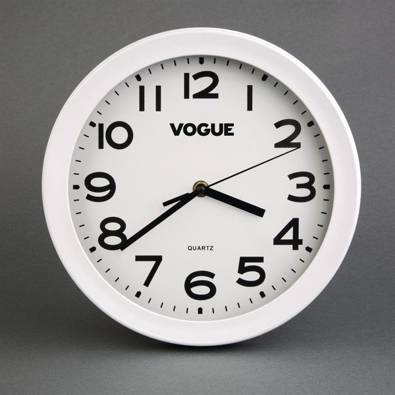 Horloge de Cuisine Blanche 240 mm - Vogue – Image 2