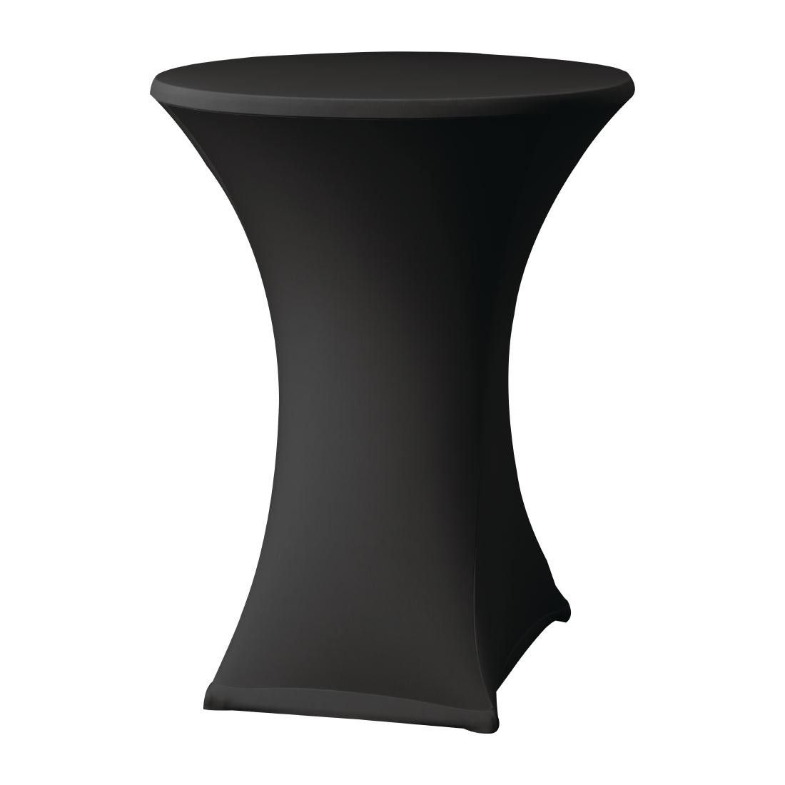 Housse de table extensible noire D2 Samba pour mange-debout – Image 1