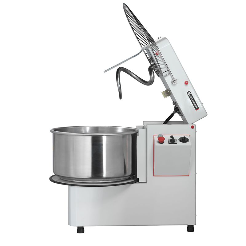 Pétrin Professionnel Vitesse Variable Tête Et Cuve Amovible – 22 Litres – PizzaGroup