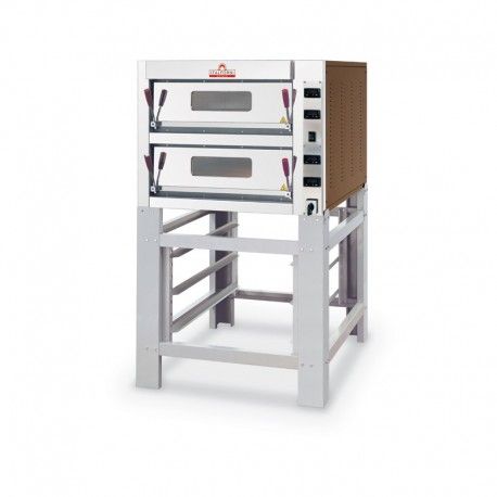 Four à pizza double électrique professionnel - commandes digitales - 12 pizzas - Italforni – Image 1