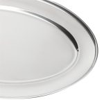 Plateau de service ovale inox 203 mm - Olympia – Image 4