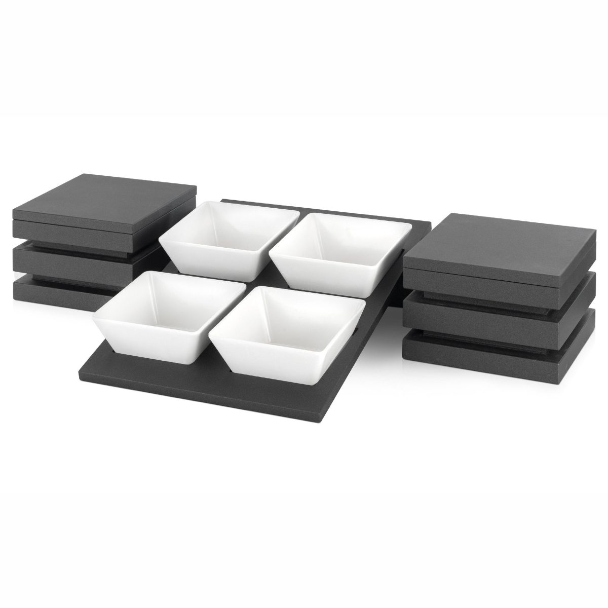 Kit Présentoir Buffet Cubic® avec 4 Bols Carrés – Pujadas