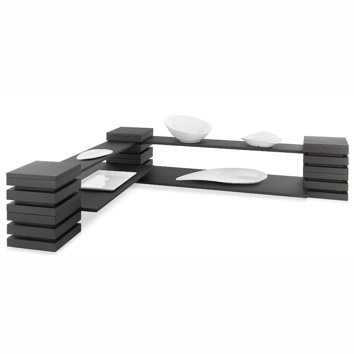 Kit Présentoir Buffet Cubic® en Angle 2 Niveaux – Pujadas