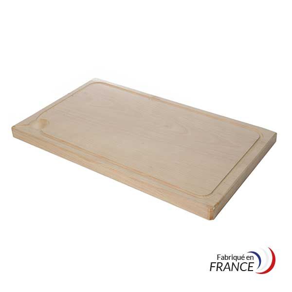 Planche Bois avec Rigole 50X30X2.5 cm
